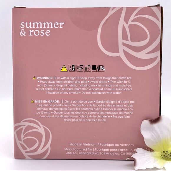 NIB Summer & Rose Enchanting Evergreen Candle - Picture 7 of 9